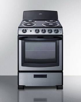 Proel24ss Summit Appliances 24 Inch 2.9 Cu. Ft. Oven Freestanding Electric Range