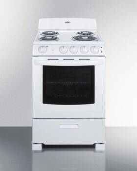 Re2411w Summit Appliances 24 Inch Freestanding Electric Range With 4 Coil Burners