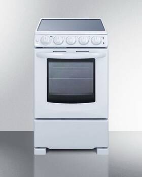 Rex2051wrt Summit Appliances 20 Inch Slide-in Electric Range With 2.3 Cu. Ft. Capacity