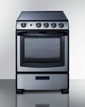 Rex2451ssrt Summit Appliances 24 Inch Wide Electric Smooth-top Range Stove