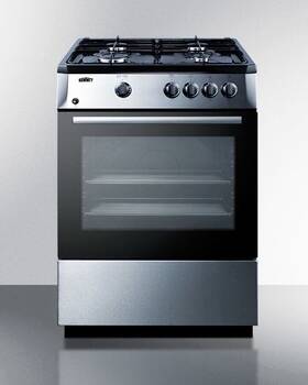 Pro24g Summit Appliances Stainless Steel 24 Inch Freestanding Gas Range