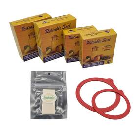 Sunivale 850062252103 Canning Jar Seal Bundle Includes 24 Regular And Wide Mouth Viceroy Rub
