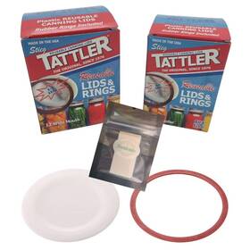 Sunivale 860010378618 Reusable Canning Lids Bundle Includes 12 Wide And Regular Mouth Tattler Li