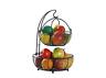 Sunny Point Black Multifunction 2-tier Basket With Banana Hook