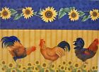 Sunrise Recibe Box Rooster And Sunflower Pattern With Cards Tabs 616658307165