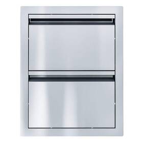 Aru-16pcd Sunstone Aruba 16 Inch Stainless Steel 2-drawer Paper Towel Access Drawer Unit