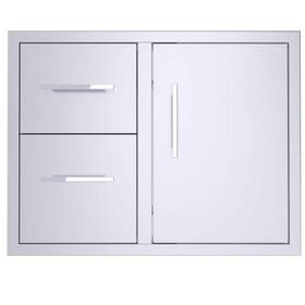 Ba-ddc30 Sunstone Signature 30 Inch Stainless Steel Double Drawer And Door Combo