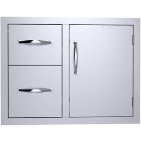C-ddc30 Sunstone Classic 30 Inch Stainless Steel Double Drawer And Door Combo