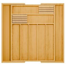 Bbd-9-slt Super Eco Bamboo Kitchen Drawer Organizer - Expandable Utensil