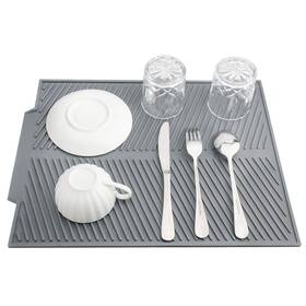 Suruid 760635698064 Silicone Dish Drying Mat For Multiple Usage Easy Clean Heat-resistant Silic