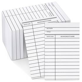 Sustainable Greetings 194425211520 Blank Library Cards - 500-pack 3 X 5 In White Bulk 500 Pack
