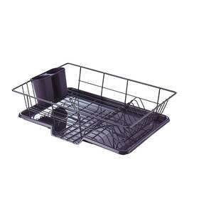 Sweet Home Collection 842491181796 Space-saving 3-piece Dish Drainer Rack Set Efficient Kitchen Organizer For Q Sweet Home Collection 842491181796 Space-saving 3-piece Dish Drainer Rack Set Efficient Kitchen Organizer For Q