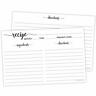 T-rcp121a 50 Recipe Cards Set Of Thick Double Sided Premium 074470310655