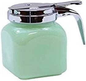 Hj1280 Tablecraft 727875222107 Syrup Dispenser With Metal Top 6 Oz Green