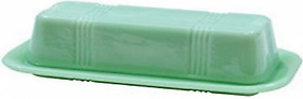 Hj124 Tablecraft Jadeite Glass Collection Butter Dish 6.75 X 3.25 2.25 Hj124 Tablecraft Jadeite Glass Collection Butter Dish 6.75 X 3.25 2.25