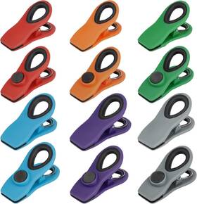 Clips04  Tacgea Chip Clips Magnetic Bag With Air Tight Seal For Food Storage 12 Pieces