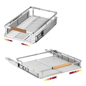 Taiheis 717331936303 2 Pack Expandable Pull Out Cabinet Organizer Side Mounting 12.3 18.5 Inch X22