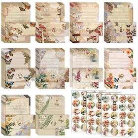 Fan-taobary-3030 Taobary 160 Pcs Stationery Paper Set 50 8.5 X 11 Inch Watercolor Style