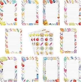 Fan-taobary-3462 Taobary 160 Packs Stationery Paper Set 50 Double Sided 8.25 X 5.5 Inch