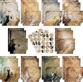 Fan-taobary-3553 Taobary 160 Packs Stationery Paper Set 50 Double 5.5 X 8.25 Inch Cream