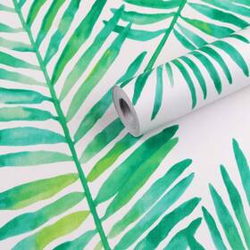 Taogift 008574817178 17.7x117 Inches Self Adhesive Decorative Vinyl Tropical Palm Shelf Liner Pape Taogift 008574817178 17.7x117 Inches Self Adhesive Decorative Vinyl Tropical Palm Shelf Liner Pape