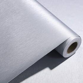 Taogift 030391788690 Peel And Stick Silver Brushed Metal Stainless Steel Paper For Dishwasher Frid