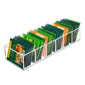 Tbo1p Tasybox Tea Bag Organizer Acrylic Holder Clear Small Packet Stora