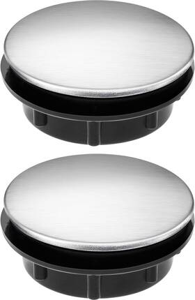 Tatuo 671072118124 2 Pack Sink Hole Plug 1-1.4 Inch Diameter 0.55 Height Silver Tatuo 671072118124 2 Pack Sink Hole Plug 1-1.4 Inch Diameter 0.55 Height Silver
