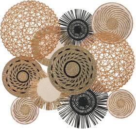 Dk-tatuo-6059 Tatuo 11 Pcs Boho Wall Basket Decor Decorative Bulrush Woven