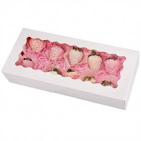 20pbb Tcoivs 20-pack Cookie Boxes With Window 12.5 Inch X 5.5 2.5 White Bakery Au