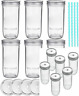 Te-ballmasonjars-24oz-6s Tebery Pack Wide Mouth Mason Jars Canning Glass Clear