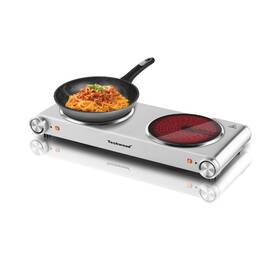 Es-3201c Techwood Hot Plate Electric Stove Countertop Double Burners For Cooking Infr