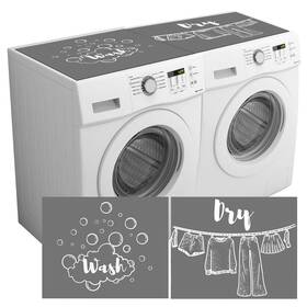 Yit-teenyyou-7030 Teenyyou 2 Pcs Washer And Dryer Covers Top Protector Mat Topper Non Slip Washing Machi