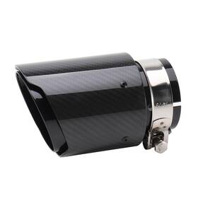 Rjy220324 Tempsnow Real Carbon Fiber Exhaust Tip 3 Inch Inlet 4 Outlet Black