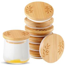 Ew-tessco-442 Tessco For You 18 Pcs Yogurt Jar Lids Set Compatible With Oui Jars Bamboo Wooden Ew-tessco-442 Tessco For You 18 Pcs Yogurt Jar Lids Set Compatible With Oui Jars Bamboo Wooden
