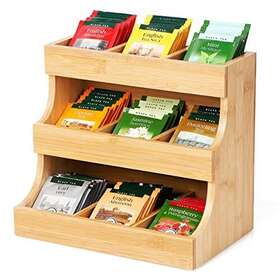 Thankiu2 787907912581 Multipurpose Tea Bag Organizer Elegant Design Box Wooden Hold
