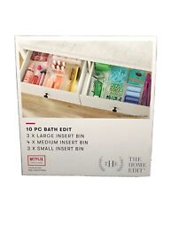 The Home Edit 10 Piece Plastic Bath Modular Storage System