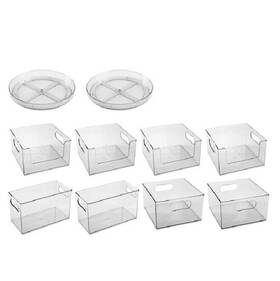 Thed22980157052 The Home Edit 10 Piece Laundry Clear Plastic Modular