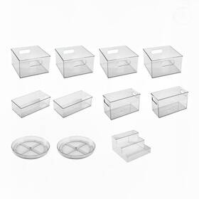 Thed22980157069 The Home Edit 11 Piece Pantry Organization And Clear Storage Bins System Set
