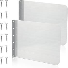 Gfa-therwen-1505 Therwen 2 Pcs Stainless Steel Side Splash Guard For Kitchen Sink 15 X 12 Inch