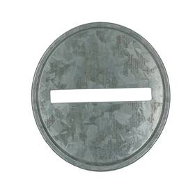Bank-002 Thinkchances Rustic Galvanized Metal Coin Slot Piggy Bank Lid Inserts For Mason Jars 6 Pa