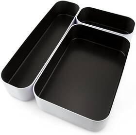 52275 Three By Seattle 3 Piece Shallow Metal Organizer Tray Set For Storing M
