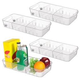 Tideme 753448041523 4 Pcs Fridge Organizer Bins With Wheels Roll Out Refrigerator Organizers Sto Tideme 753448041523 4 Pcs Fridge Organizer Bins With Wheels Roll Out Refrigerator Organizers Sto