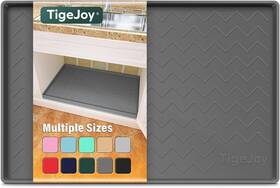 Tigejoy 313100371377 Waterproof Under Sink Mat 22x22 Silicone Shelf Liner For Kitchen Bathroom Cabine