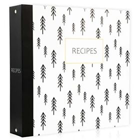 Tiltur Recipe Binder Kit 3 Ring Organizer 30 Full Page 8.5x Tiltur Recipe Binder Kit 3 Ring Organizer 30 Full Page 8.5x