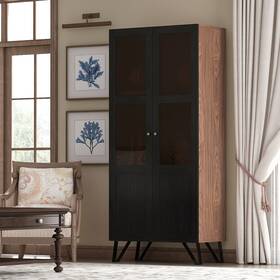 Timechee 768640669130 Kitchen Pantry Bookcase Acrylic Glass Doors Storage Cabinet Timechee 768640669130 Kitchen Pantry Bookcase Acrylic Glass Doors Storage Cabinet