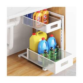 Tistaya 713612187235 Pull-out Under Kitchen Sink Organizer Metal Functional ... Fast Ship