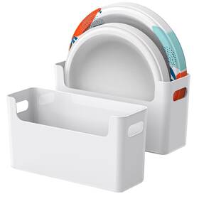 Ppd02-2 Towardfun 2pcs Paper Plate Dispenser For 6-9.5 Inch Disposable Plates Space-saving Pla