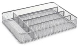 Cominhkg087567 Tqvai Fba Silverware Organizer - 5 Slots Non-slip Mesh Kitchen Drawer