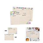 Trcp124b50 Floral Recipe Cards Set Of Thick Double Sided 074470312093
